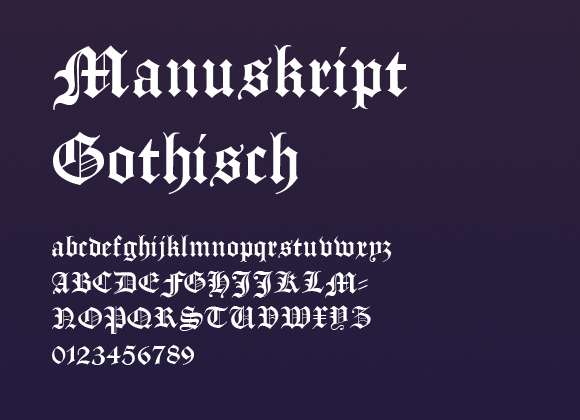 Manuskript-Gothisch